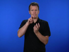 Teckenspråkstecken för bäver - "dubbelkrok"